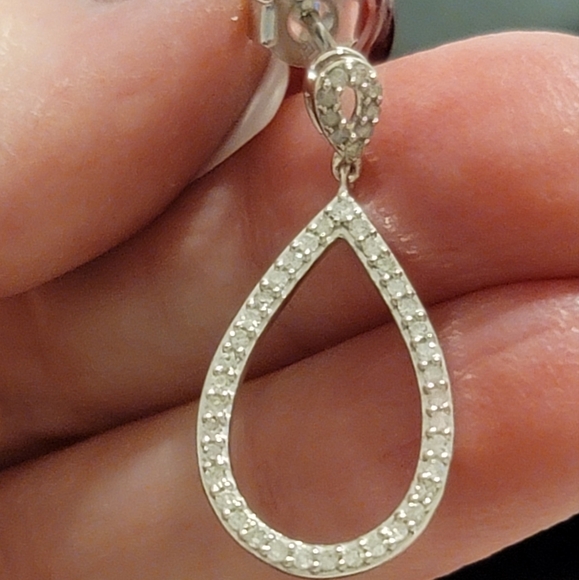 .50 TCW DIAMOND DROP EARRINGS/BNWT/ 700.00 - Picture 2 of 4